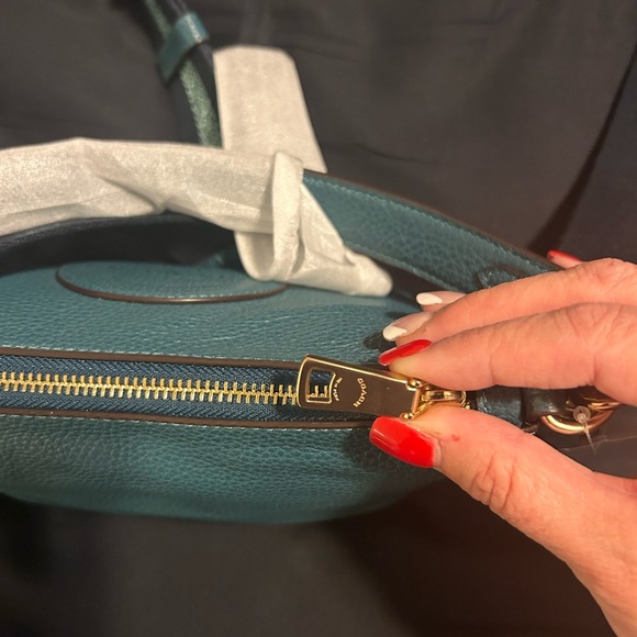 NWT Coach Green Dempsey w/limited edition shoulder strap - Picture 7 of 11